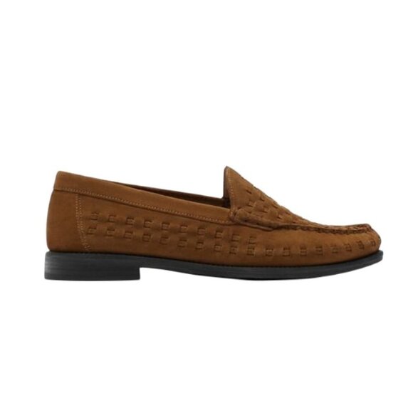 ZARA BRAIDED LEATHER LOAFERS BROWN | 2623/920